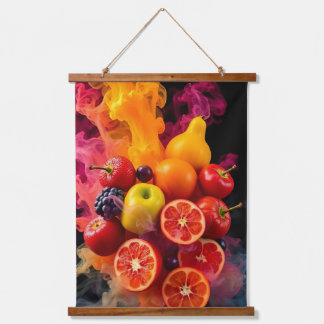 Vruchten en kunst hangend wandkleed