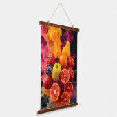 Vruchten en kunst hangend wandkleed (Gebogen)