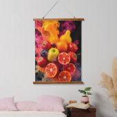 Vruchten en kunst hangend wandkleed (Slaapkamer)