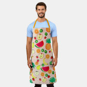 Vruchten en vitaminen, vers Fruity Cute Cheerful Schort (Gedragen)