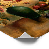 Vruchten en wijn met herfst Hues Poster (Hoek)