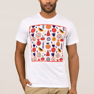 Vruchten Kleurrijke Patroon Art T-shirt