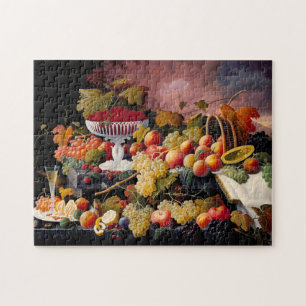 Vruchten leven nog steeds in een landschap legpuzzel
