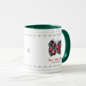 Vruchten met aardbeibessen Voeg Jouw naam toe Mok (Voorkant rechts)