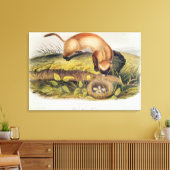 Vruchten met zwarte voet canvas afdruk (Insitu (Woonkamer))