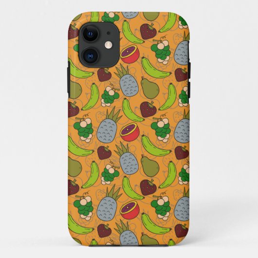 Vruchten naadloos patroon | Oppervlaktepatroon van Case-Mate iPhone Case (Achterkant)