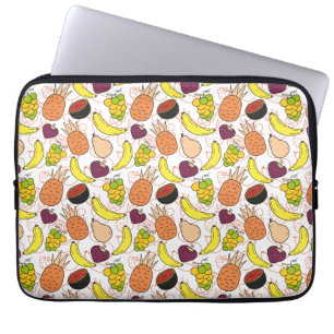 Vruchten naadloos patroon   Oppervlaktepatroon van Laptop Sleeve