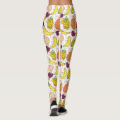 Vruchten naadloos patroon | Oppervlaktepatroon van Leggings (Achterkant)