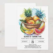 Vruchten Online Chique Verjaardag Kaart (Voorkant / Achterkant)