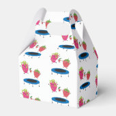 Vruchten op trampoline bedankdoosjes (Achterkant)