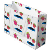 Vruchten op trampoline groot cadeauzakje (Voorkant Gekanteld)