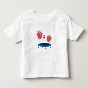 Vruchten op trampoline kinder shirts