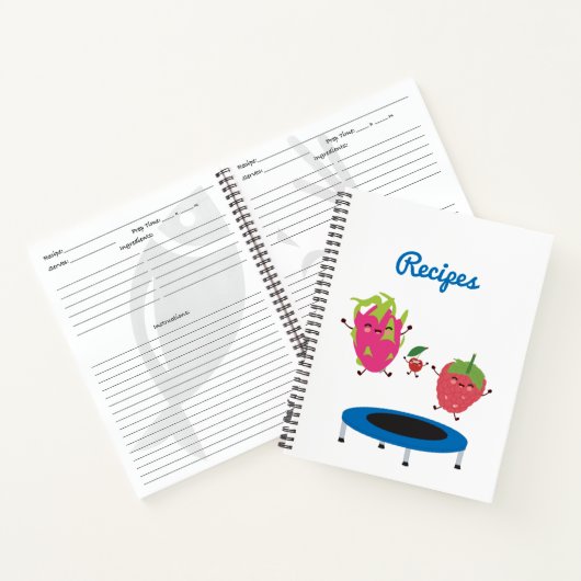 Vruchten op trampoline-ontvangers notitieboek (Binnen)