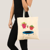 Vruchten op trampoline tote bag (Voorkant (product))