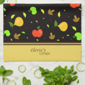 Vruchten patroon theedoek (Gevouwen)