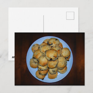 Vruchten Scones op Hout Briefkaart