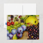 Vruchten uit het fijne briefkaart van de Hedgerow  (Voorkant / Achterkant)