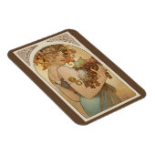 Vruchten van Alphonse Mucha,  Art Nouveau Magneet (Rechterzijde)