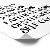 Vruchten van de Christelijke spiraal Poster (Hoek)