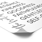 Vruchten van de Christelijke spiraal Poster (Hoek)