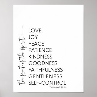 Vruchten van de Christelijke spiraal Poster