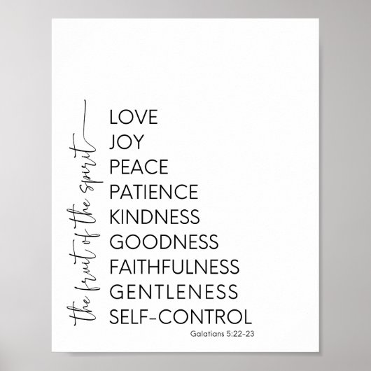 Vruchten van de Christelijke spiraal Poster (Voorkant)