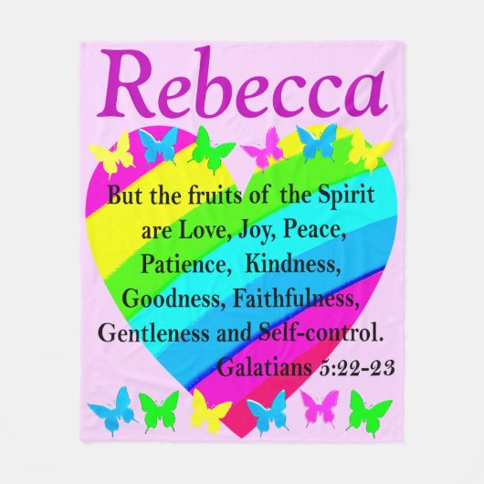 VRUCHTEN VAN DE GEEST GEPERSONALISEERDE FLEECE DEK (Voorkant)