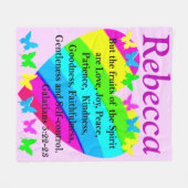 VRUCHTEN VAN DE GEEST GEPERSONALISEERDE FLEECE DEK (Voorkant (Horizontaal))