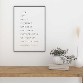 Vruchten van de Spirit Wall Art Galatians 5:22-23 Hangend Wandkleed
