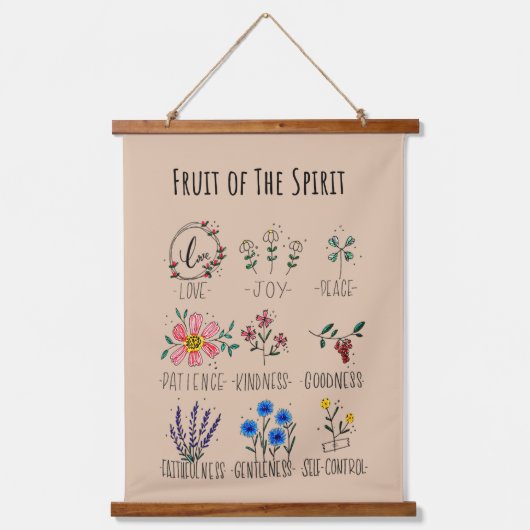 Vruchten van de Spirit Wood Muur Tapestry Hangend Wandkleed (Voorkant)