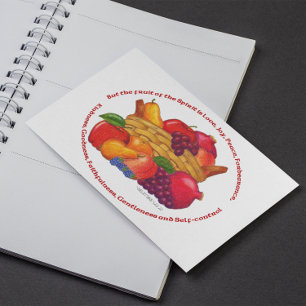 Vruchten van het gedistilleerde Inspirerend Briefk Briefkaart