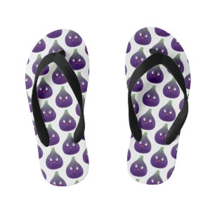 Vruchten van paars cartoon kinder teenslippers