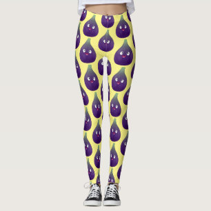 Vruchten van paars cartoon leggings