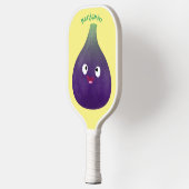 Vruchten van paars cartoon pickleball paddle (Links)