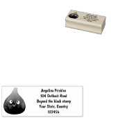 Vruchten van paars cartoon 	rubberstempel (Gestempeld)