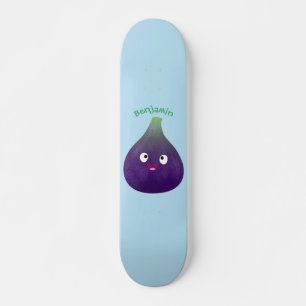 Vruchten van paars cartoon skateboard