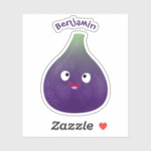 Vruchten van paars cartoon sticker (Vel)