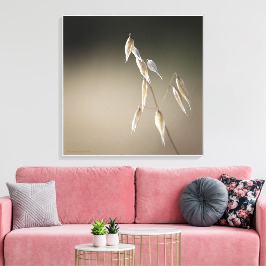 Vruchten van wilde haver canvas afdruk (Insitu (Woonkamer))