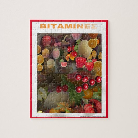 Vruchten Vitaminen Legpuzzel (Verticaal)