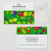 Vruchtenbehangsel Visitekaartje (Voorkant / Achterkant)