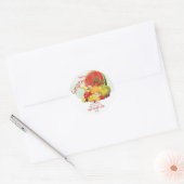 Vruchtencocktail | Vriendschap Hallo Funny Ronde Sticker (Envelop)