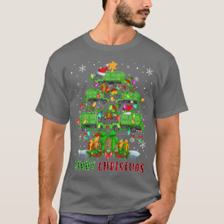 Vruchtend kerstkerstkerstkerstvuilniswagens met ke t-shirt