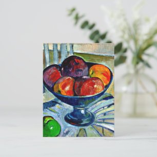 Vruchtendish op een tuinstoel briefkaart