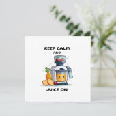 Vruchtensap houdt kalm en sap gezond kaart (Staand voorkant)