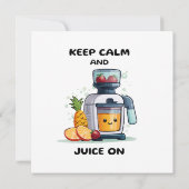 Vruchtensap houdt kalm en sap gezond kaart (Achterkant)