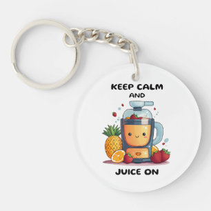 Vruchtensapcentrifuge Keep Calm And Juice  Gezondh Sleutelhanger
