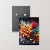 Vruchtexplosie Button (Voorkant / Achterkant)