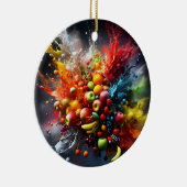 Vruchtexplosie Keramisch Ornament (Rechts)