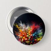 Vruchtexplosie Ronde Button 7,6 Cm (Voorkant /achterkant)