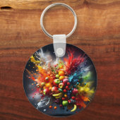 Vruchtexplosie Sleutelhanger (Achterkant)